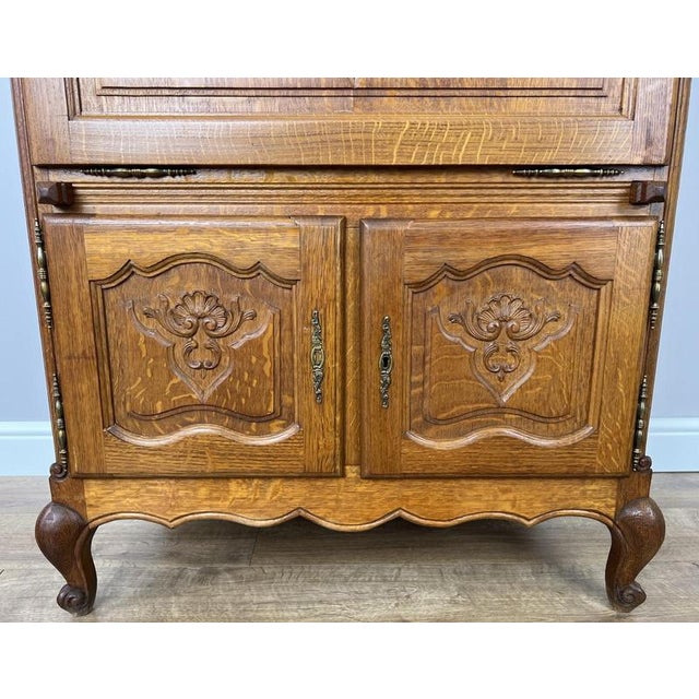 Vintage French Louis XIV Oak Sideboard For Sale - Image 9 of 18