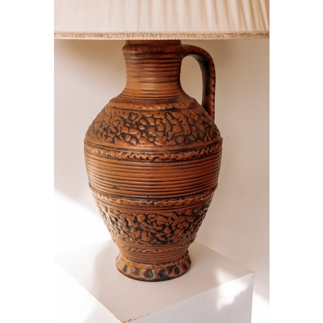 Vintage Ceramic Vase Lamp, West Germany, 1970s, in Flawless conditions. Designed 1970 to 1979 European Plug (up to...
