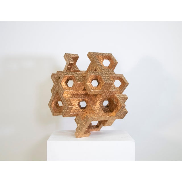 Dissection of mirrored "hexahedral cubes" showcasing balance, symmetry, and harmony through cubic architecture. No...