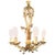 Hollywood Regency Balloon Shaped Chandelier, Metal Paint Decorated With 5 Arms For Sale - Image 10 of 10