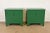 Baker Furniture French Empire Green Lacquered Nightstands, Newly Refinished For Sale - Image 11 of 12