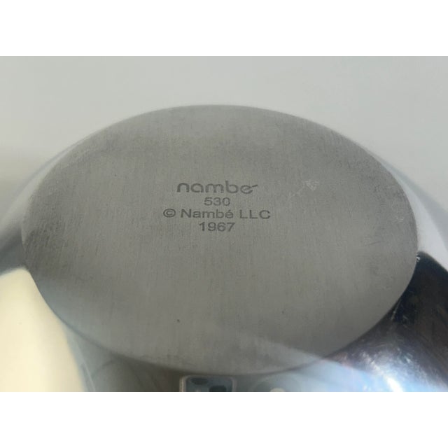 2000 - 2009 Vintage Nambe Tri-Corner Bowl, 530, 8 Inch, Designed by Richard K. Thomas - 1 Piece For Sale - Image 5 of 5