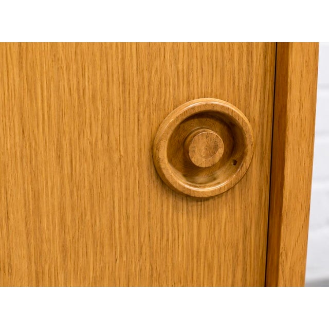 Mid Century Modern Oak Bookcase | Danish MCM Storage Cabinet, C. 1960’s For Sale - Image 11 of 14