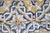 Ceramic 17th Century Portuguese Antique Tiles Set of 6 Blue, Yellow & White Geometric Floral For Sale - Image 7 of 10