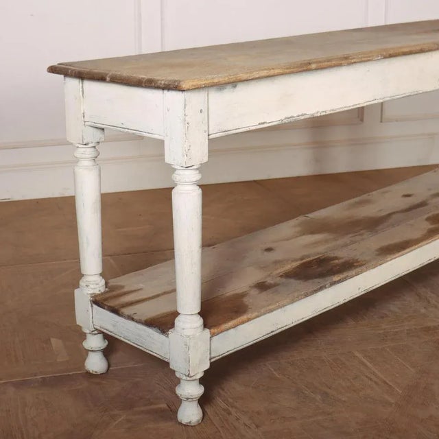 French Original Painted Drapers Console, 1890s For Sale - Image 6 of 9