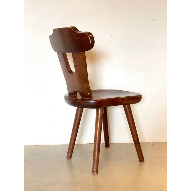 Rustic Pine Chairs, 1960s, Set of 6 For Sale - Image 12 of 18
