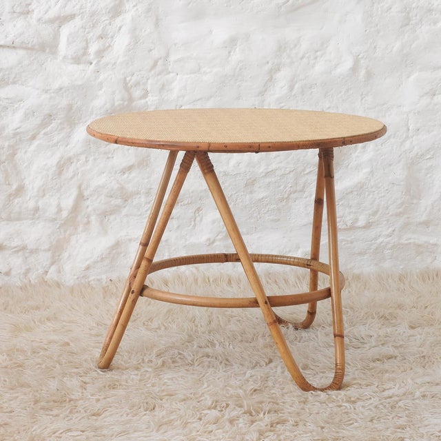 Mid-Century Modern Bamboo Coffee Table, France, 1960s For Sale - Image 4 of 13