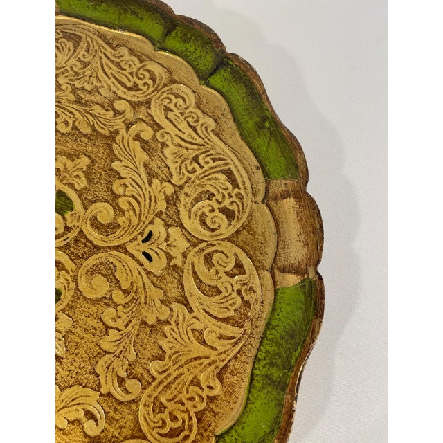Large Vintage Italian Florentine Gilded Decorative Tray For Sale - Image 11 of 15