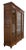 French Louis XVI Oak and Walnut Three Doors Vitrine Bookcase, 1900 For Sale - Image 4 of 18