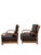 Black Vintage Art Deco Lounge Chairs with Leather Cushions, 1930s, Set of 2 For Sale - Image 8 of 15
