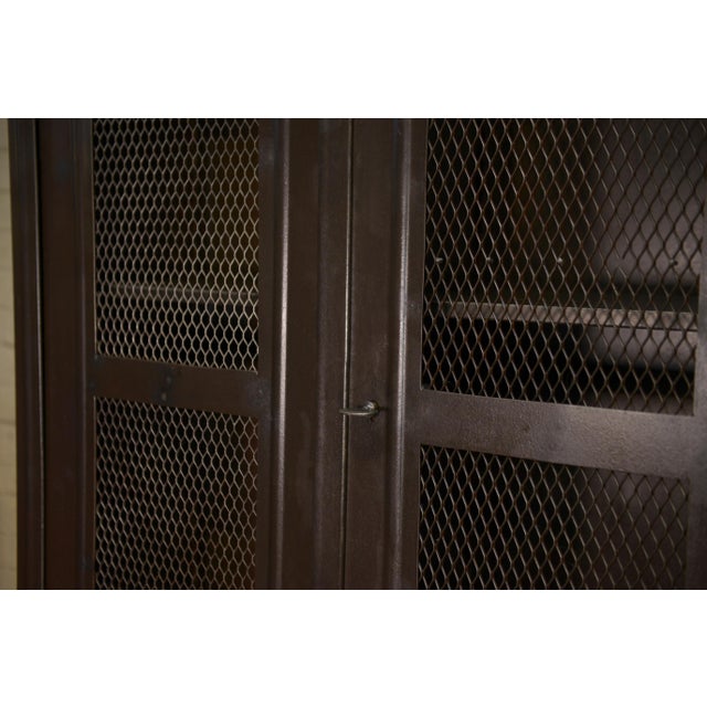 Mesh Cabinet with 2 Metal Doors from Tolix, 1950s For Sale - Image 13 of 15