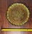 Green Vintage Italian Florentine Gilt Tray 11 1/8” | Green Gold Round Hollywood Regency Tray For Sale - Image 8 of 10