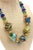 Signed Philippe Ferrandis Glass, Resin and Gold Plated Beaded Necklace French 90's For Sale - Image 10 of 11