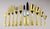 Christofle and Cardeilhac Rare 138-piece silver flatware set with gold plating, "Port Royal" pattern Minerva hallmark,...