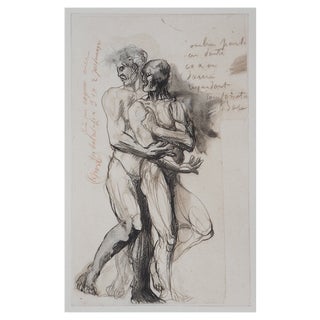 After Auguste Rodin, Shadow Speaking to Dante, Engraving For Sale