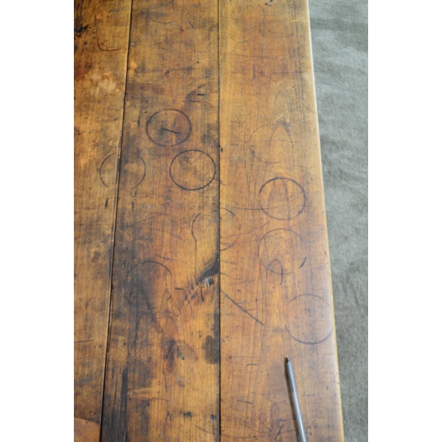 Antique Rustic Arts & Crafts Bench Settee For Sale - Image 11 of 13