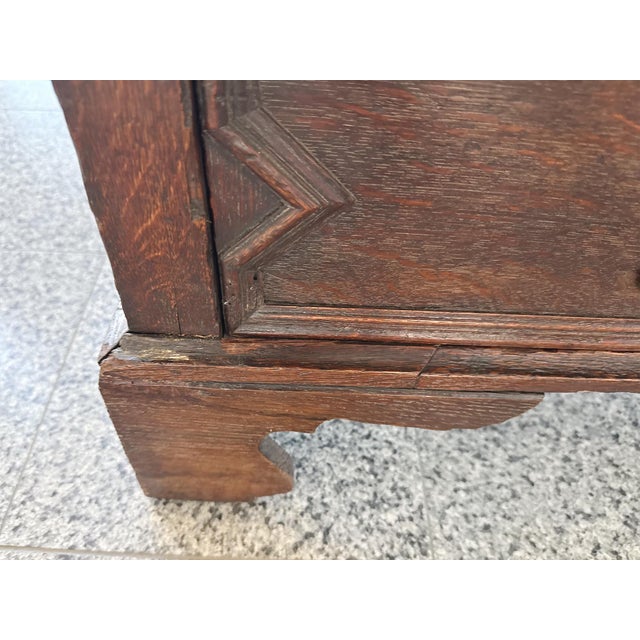 Antique William & Mary English Black Oak Chest of Drawers For Sale - Image 15 of 18