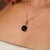 5.71 Ct Single Stone Black Star & Zircon Classic Drop Pendant For Sale - Image 6 of 12