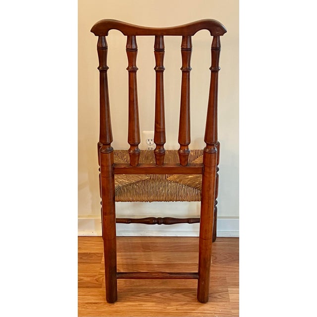 Brown Antique William & Mary Bannister Back Side Chair For Sale - Image 8 of 10