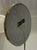 1970s Vintage Hollywood Regency Solid Brass & Frosted Glass Orb Table Lamp For Sale - Image 5 of 5