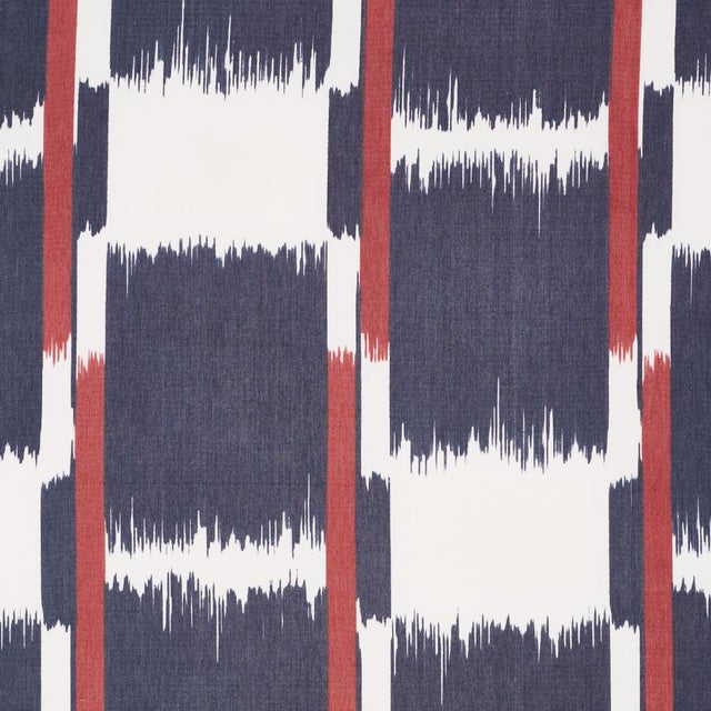 SAMPLE - Schumacher Tuzla Fabric In Indigo For Sale