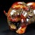 Gemstone Antique Hetian Jade Elephant Sculpture – 7.9" Carved Figure With Calligraphy For Sale - Image 7 of 9