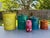 Offering for sale this positively gorgeous set of 4 lidded kitchen canisters with the following features: - Colors...
