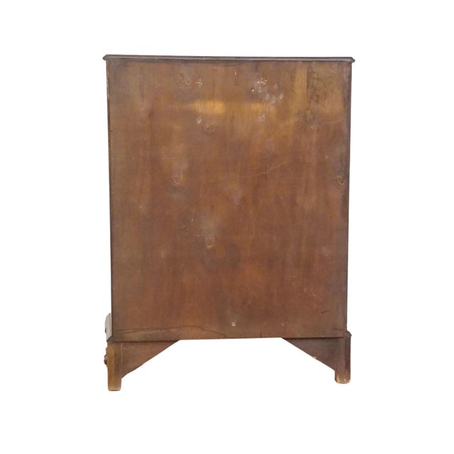 Lammert's Furniture Solid Mahogany Traditional Style 31" Serpentine Front Secretary Desk For Sale - Image 13 of 14