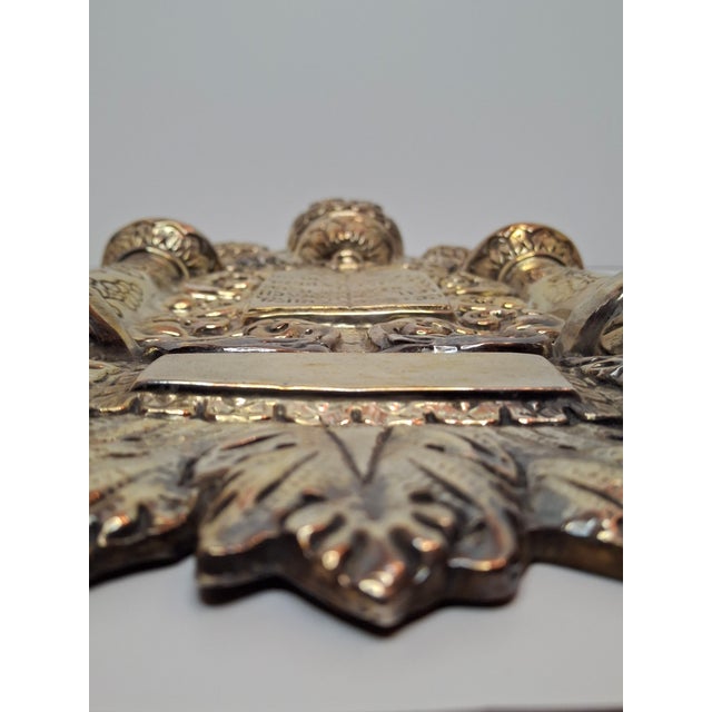 Hazorfim .925 Sterling Silver Torah Shield Breastplate W/ Lions & Crown - 14.1oz For Sale - Image 13 of 18