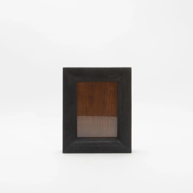 2020s Picture Frame 5x7” in Black Shagreen by R&y Augousti For Sale - Image 5 of 8