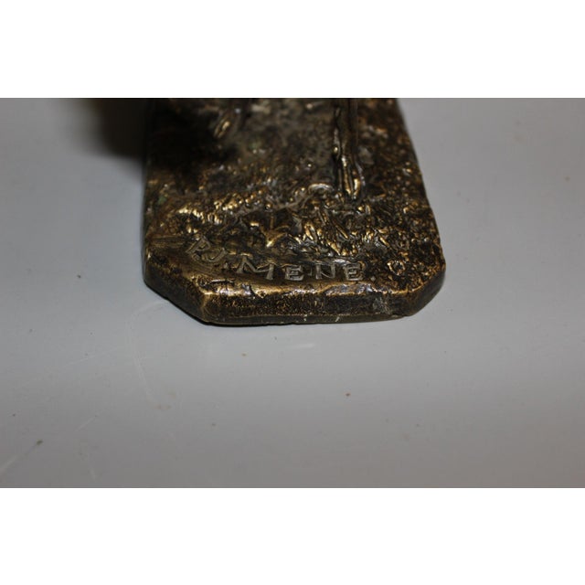 Gold 19th Century Greyhound with Hare from Pierre Jules Mene For Sale - Image 8 of 12