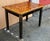 Wood French Neo-Classical Black Lacquer & Faux Tortoise Painted Table / Desk / Center For Sale - Image 7 of 8