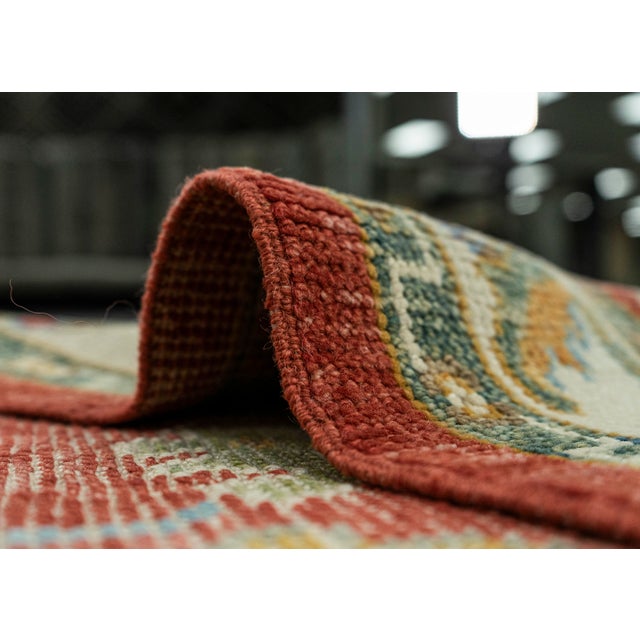 Textile Turkish Oushak Rug 2'7" x 6'2" #19523 For Sale - Image 7 of 8