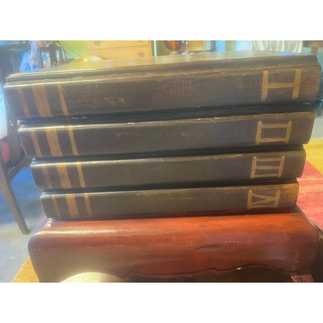 1980s Faux Bookcase Portrait Lift-Top Table For Sale - Image 11 of 15