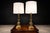 Pair of Neoclassical Revival Bronze Table Lamps With Sculptural Classical Bases and New Linen Shades, 1920-1930s For Sale - Image 9 of 12