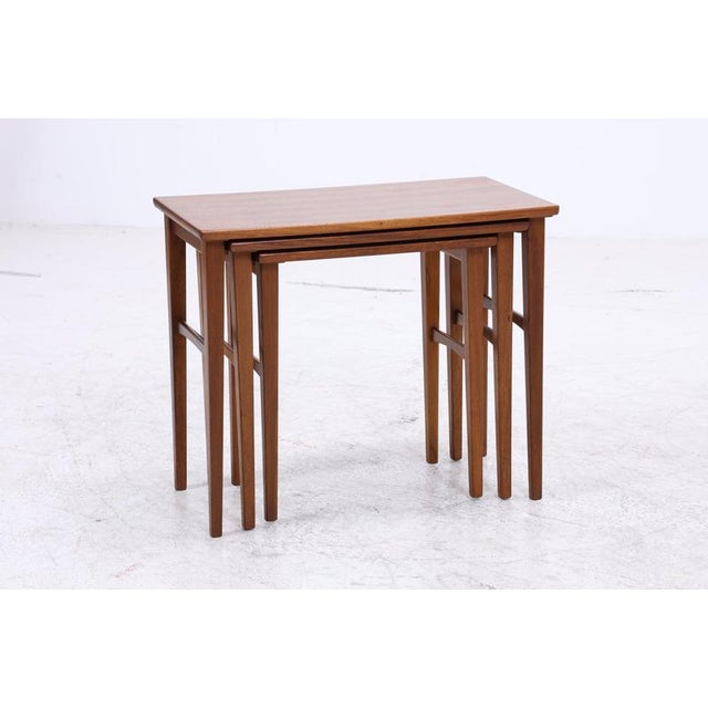 Mid-Century Nesting Tables, Set of 3 For Sale - Image 4 of 13