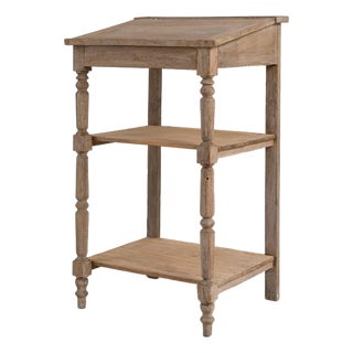 19th Century France Tan Wood Side Table For Sale