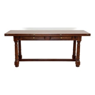Vintage Century Furniture Wood Folding Console Dining Table For Sale