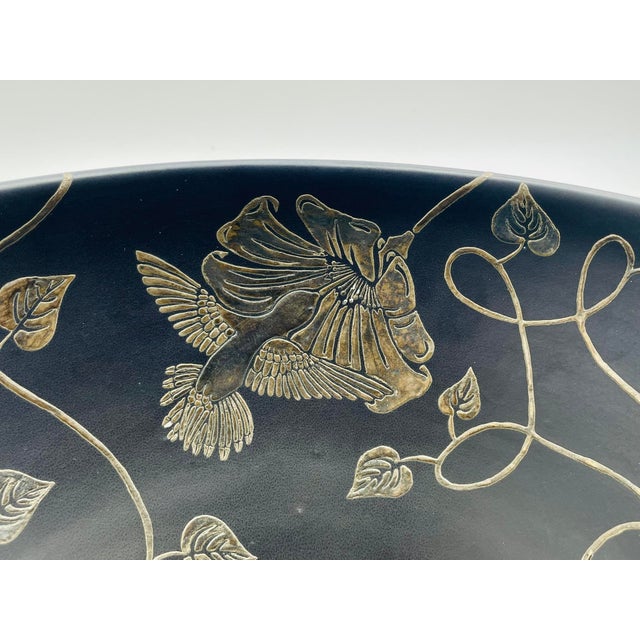 Emilia Castillo for Los Castillo Plata Pura Porcelain & Silver Bowl, Taxco, 1991 For Sale - Image 15 of 18