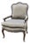 Fairfield Co Wood Armchair Vintage Traditional French Louis XV Parlor Accent For Sale