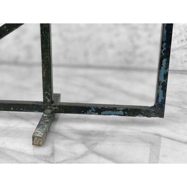 Metal Vintage Sunburst Black Iron Multiple Plant Stand For Sale - Image 7 of 8