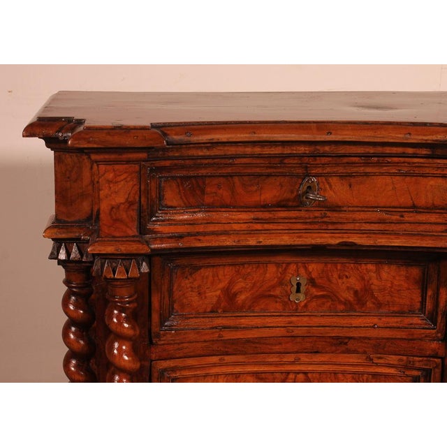 Italian Renaissance Oratory in Walnut and Burl Walnut For Sale - Image 11 of 13