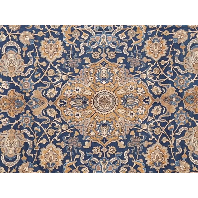 1950s Vintage Persian Tabriz Rug , 9'7" X 12'3" For Sale - Image 4 of 8