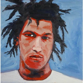 Modern Contemporary Pop Art Portrait (Original Oil on Canvas) For Sale