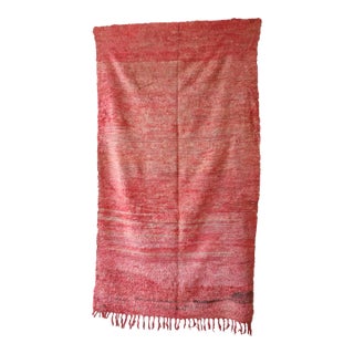 Pink Moroccan Rug - 4'11" X 9'0" Ft For Sale