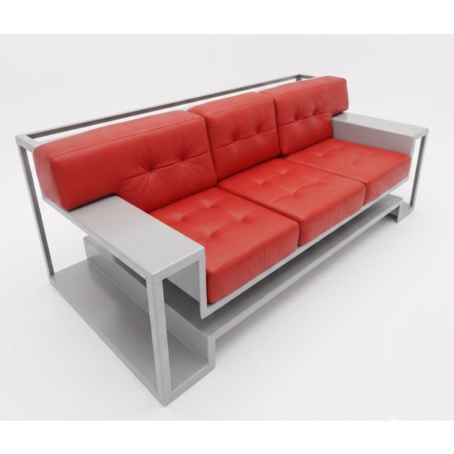 Red Nudity Sofa by Dario Nasuti For Sale - Image 8 of 11