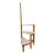 Vintage Rattan or Bamboo Spiral Library Steps Step Ladder Bed Steps Pet Steps For Sale