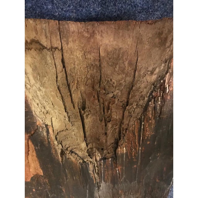 Traditional 19th C. Folk Art Brown Wood Sculpture For Sale - Image 3 of 12