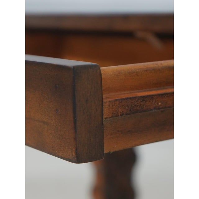 Leather Wrapped Inlaid Mahogany Games Table For Sale In Philadelphia - Image 6 of 18