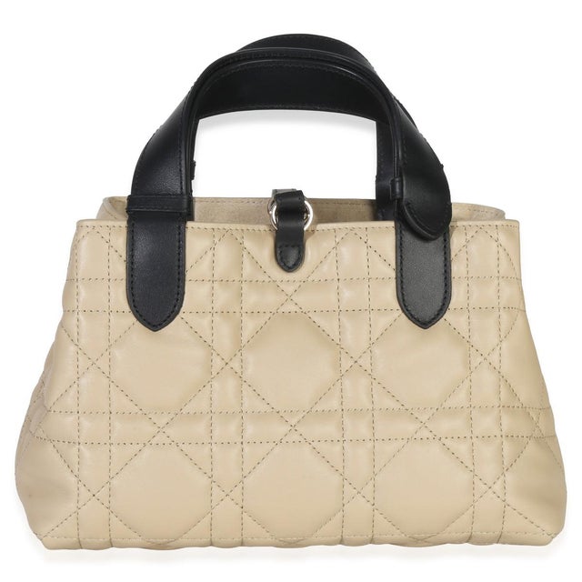 2020s Rope Beige Black Calfskin Macrocannage Small Toujours For Sale - Image 5 of 9